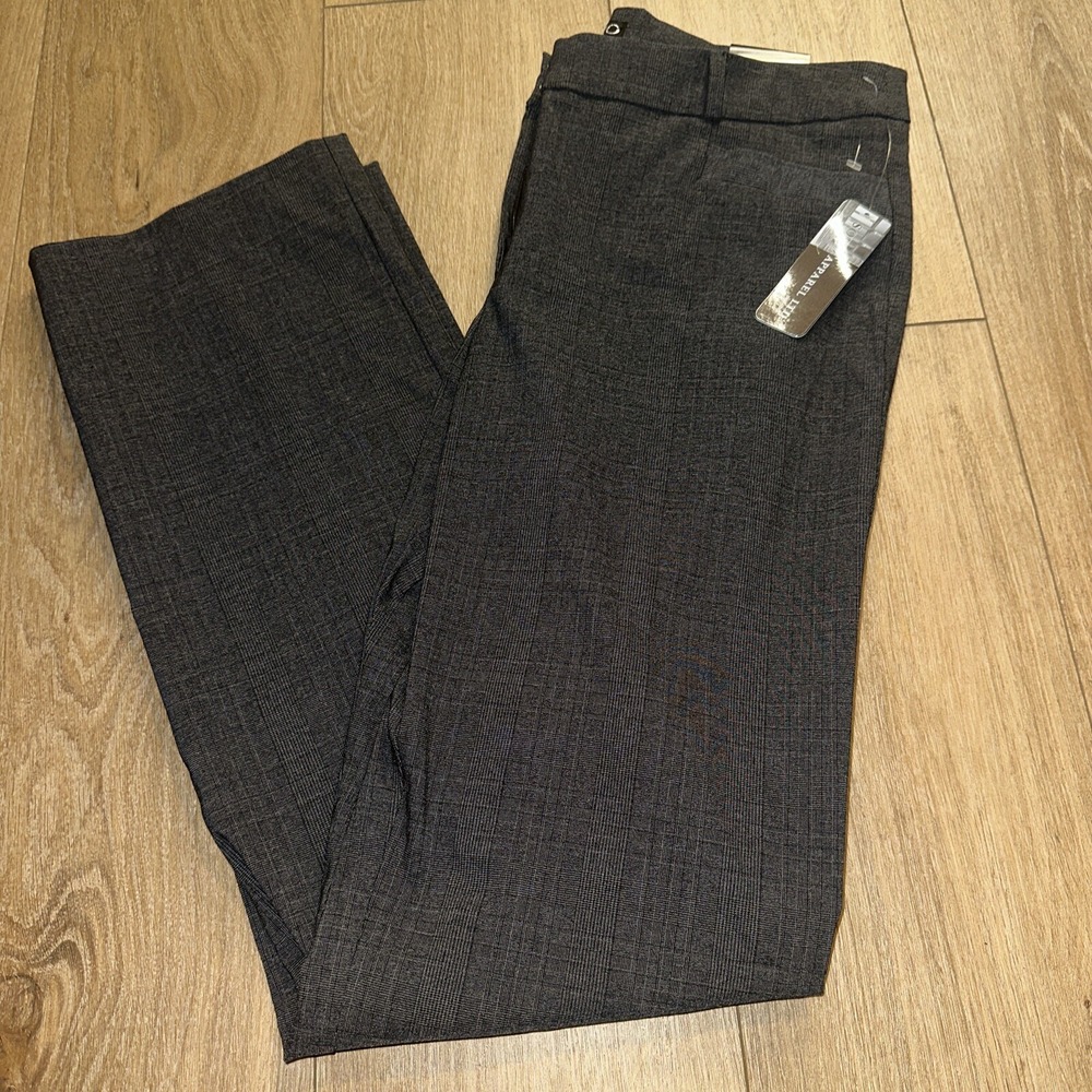 Soho Work Pants Womens Size 12‎ Grey Black  Stretch Comfort Straight Leg New